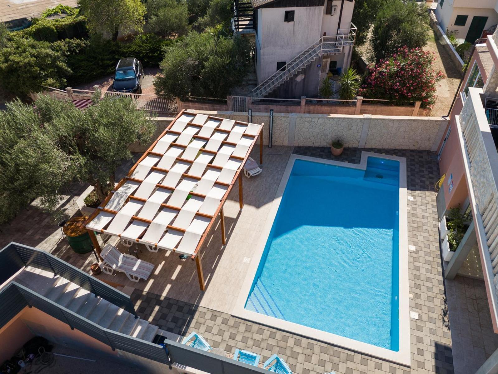 Apartments Villa Monique Rogoznica  Bagian luar foto